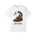 Sir Vival Graphic Tee — Funny Medieval Survival T-Shirt