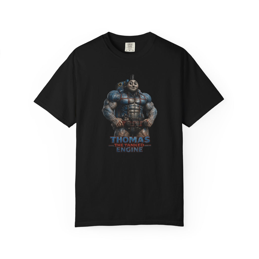 Thomas The Tanked Engine Parody Muscle Train T-Shirt