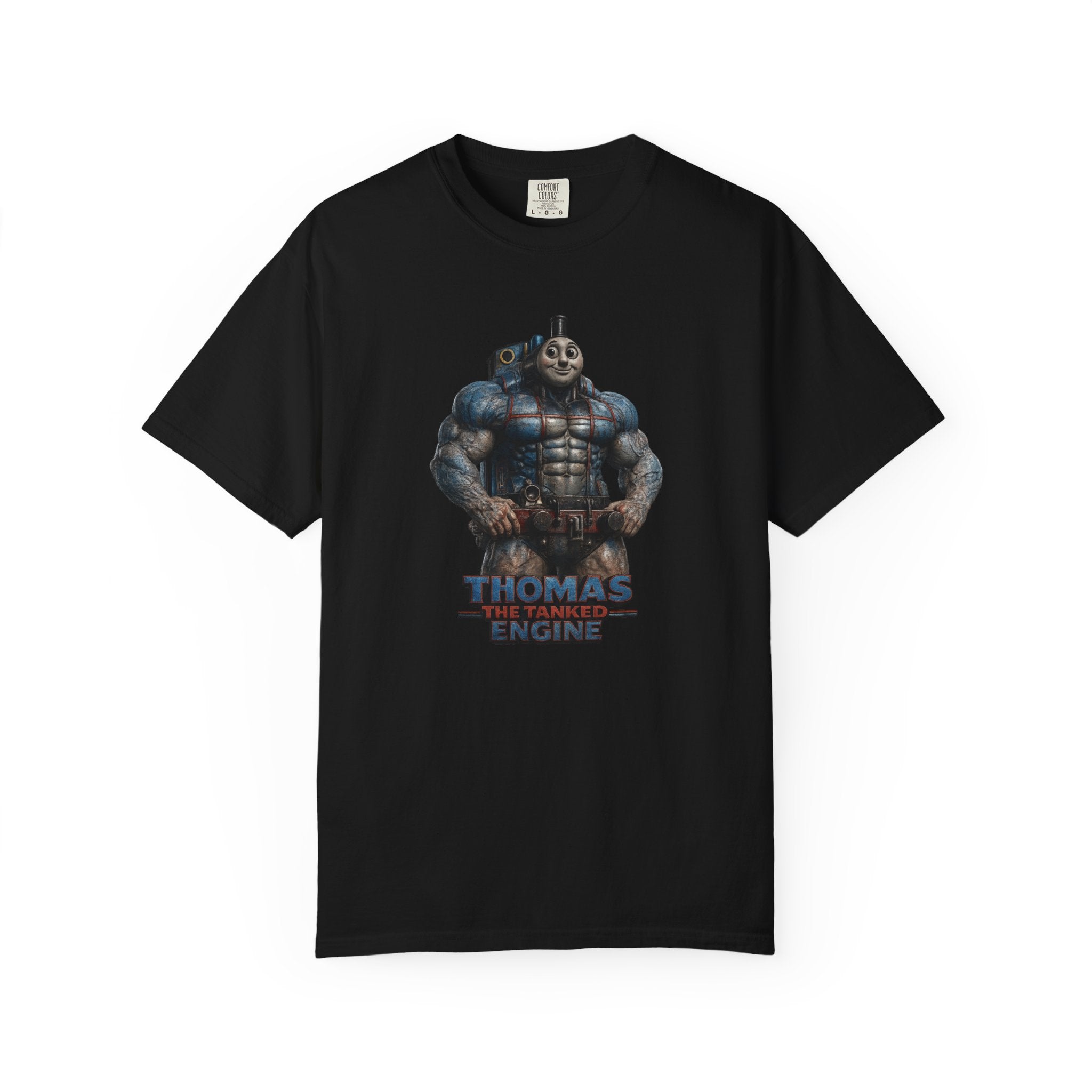 Thomas The Tanked Engine Parody Muscle Train T-Shirt