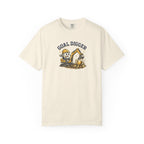 Goal Digger Football Excavator T-Shirt — Funny Construction Football Soccer Graphic Tee