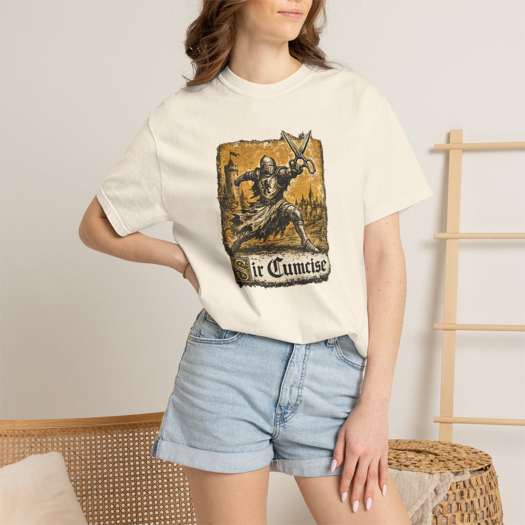 Sir Cumcise Medieval Knight Graphic T-Shirt