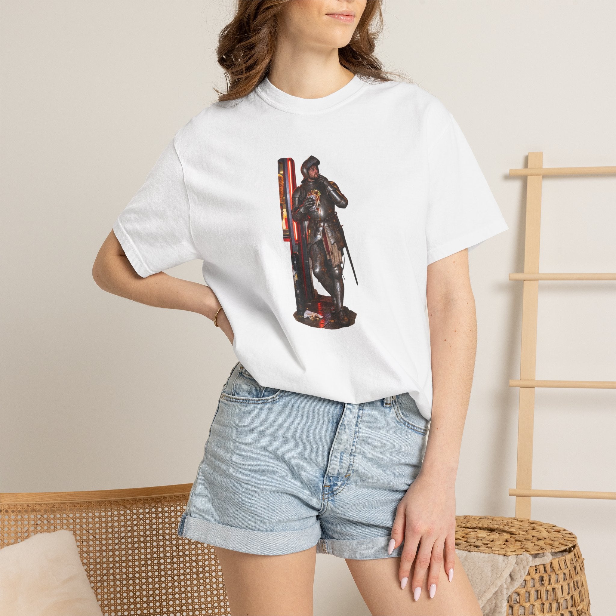 Kebab Knight Graphic Tee — Medieval Late Night T-Shirt