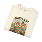 Brosie & Gym Vintage Beach T-Shirt — "Brosie & Gym" Graphic Retro Tee