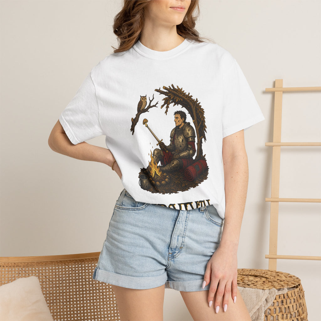 Sir Vival Graphic Tee — Funny Medieval Survival T-Shirt