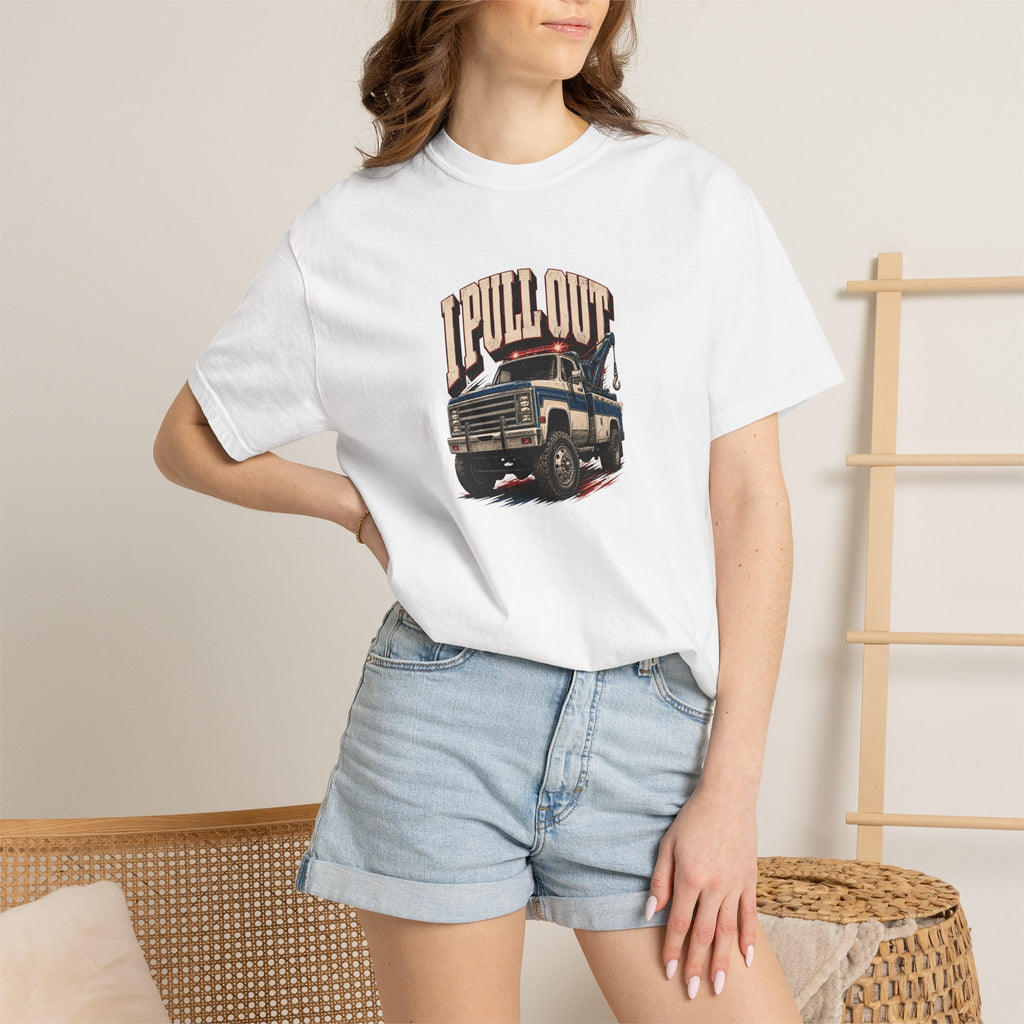 Pull Out Tow Truck Graphic Tee — Vintage Double Entendre T-Shirt