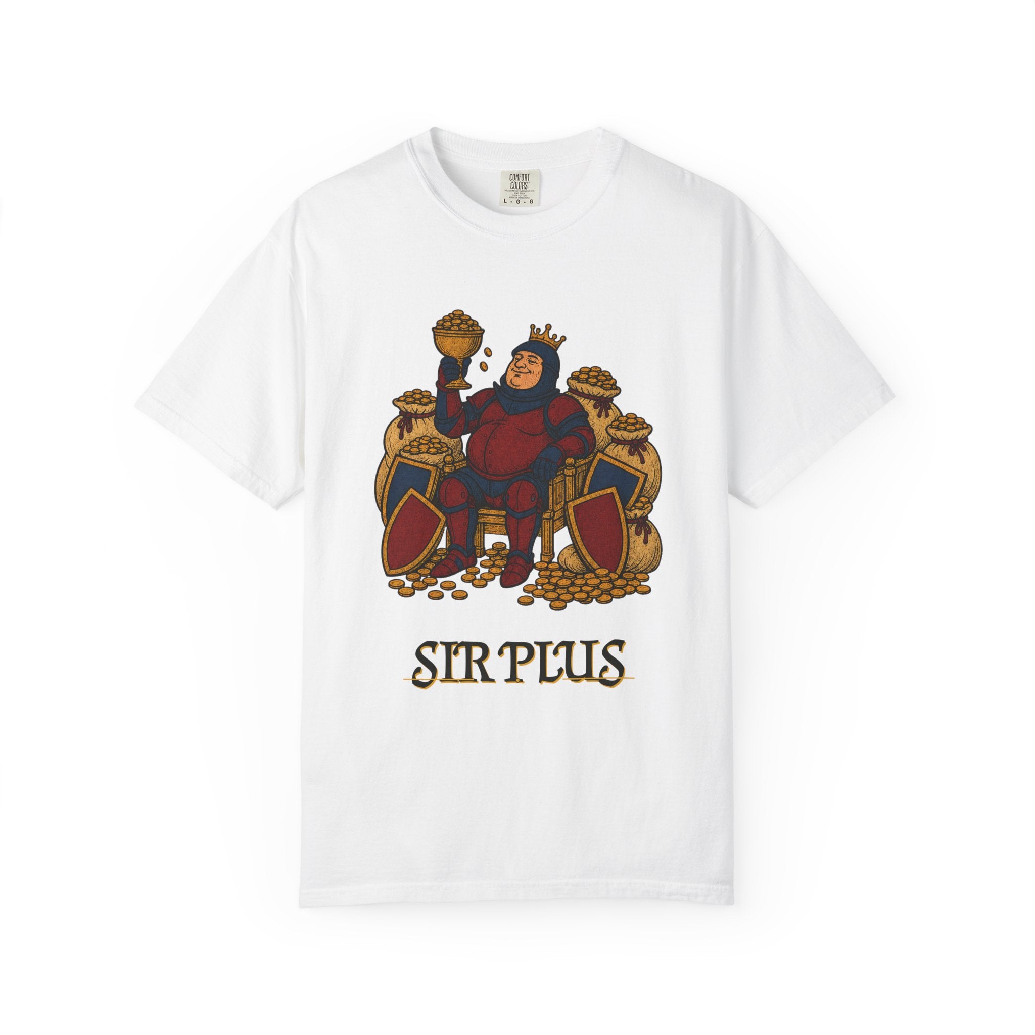 Sir Plus Graphic Tee — Funny Medieval Knight T-Shirt
