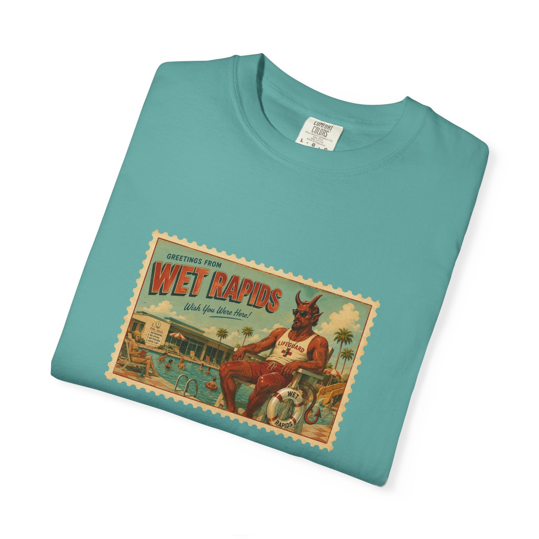 Satan Greetings From Wet Rapids - Oversized T-Shirt