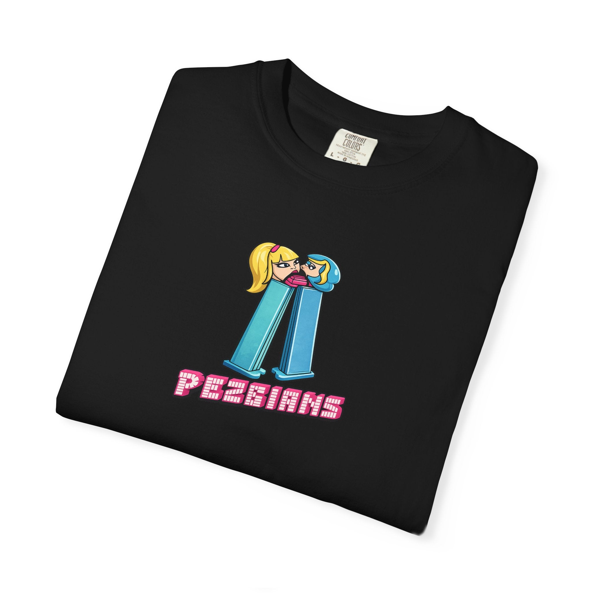 PEZBIANS - Retro Cartoon Pez-Style Graphic T-Shirt