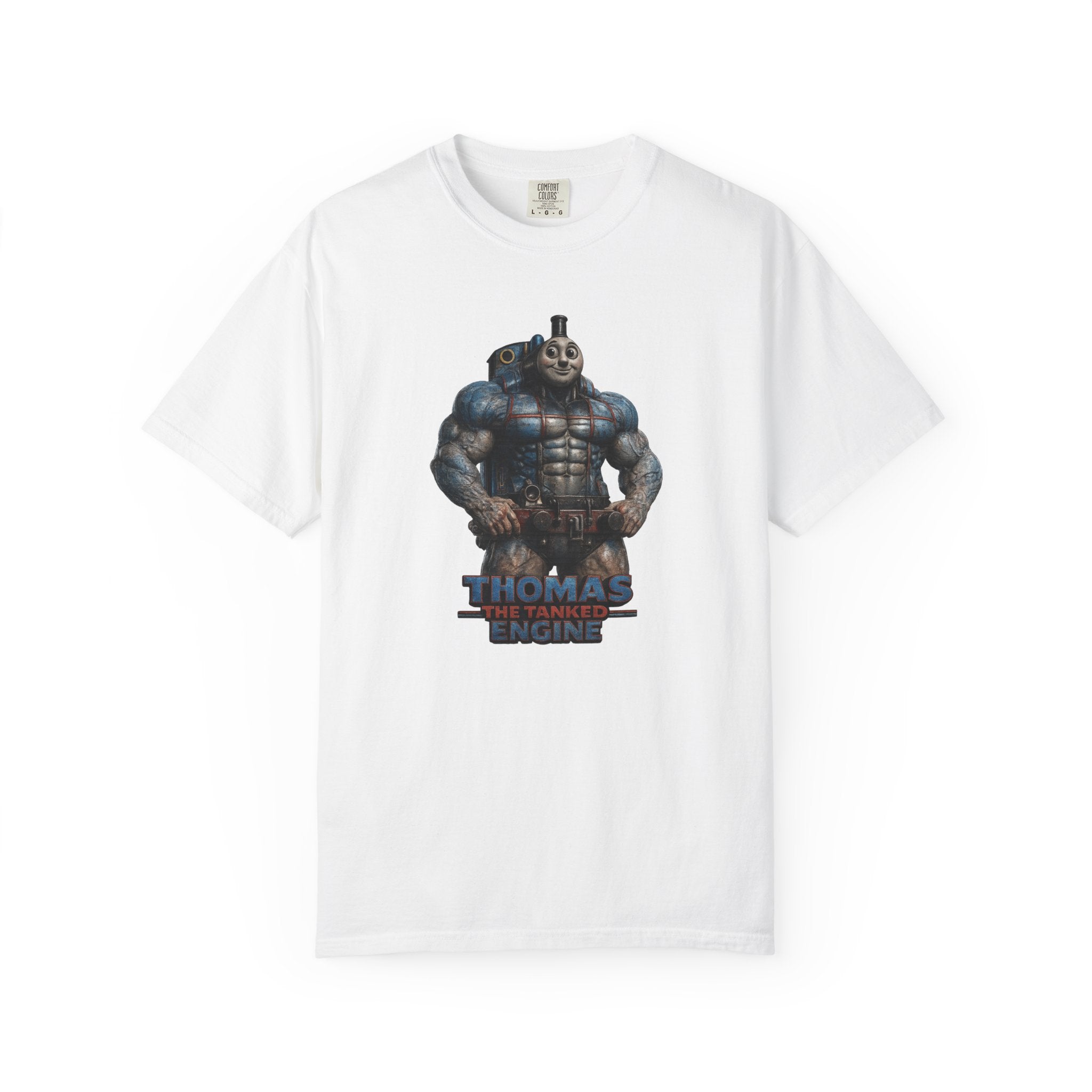 Thomas The Tanked Engine Parody Muscle Train T-Shirt