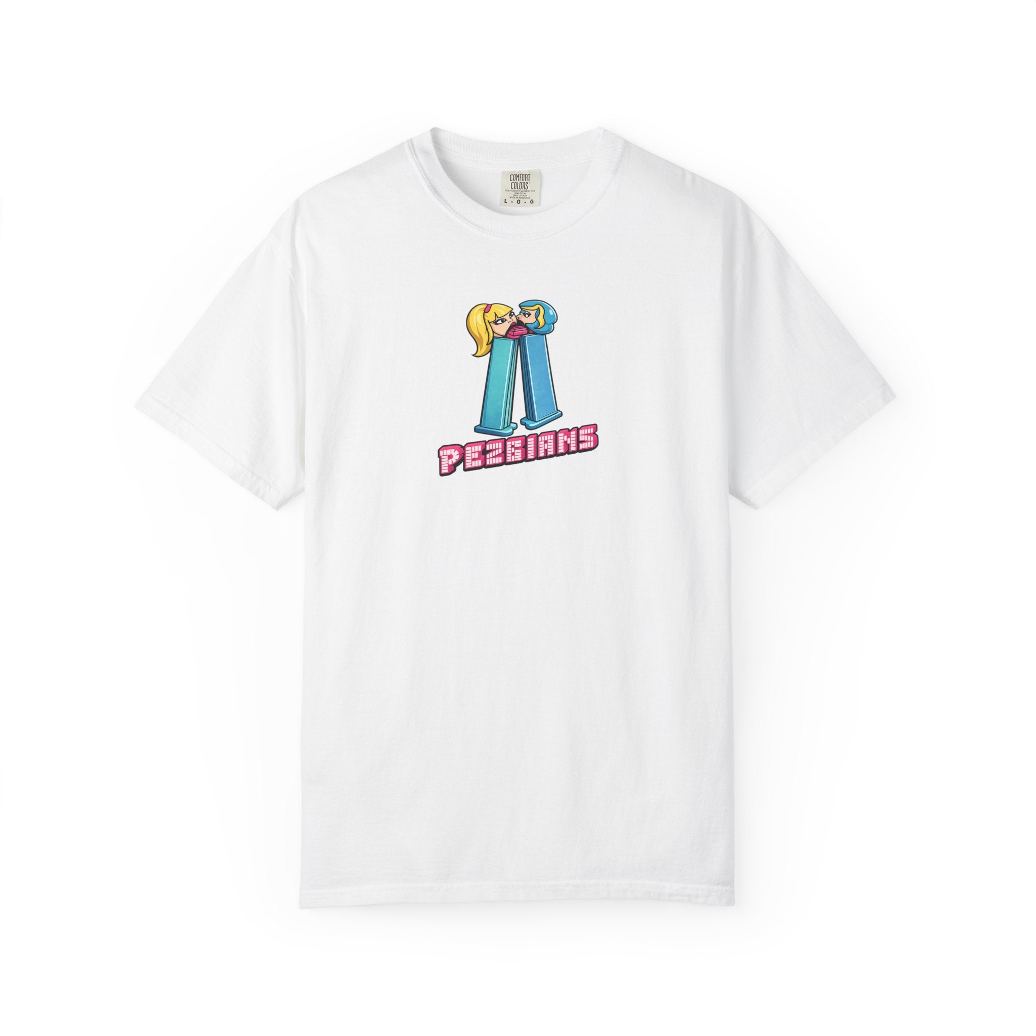 PEZBIANS - Retro Cartoon Pez-Style Graphic T-Shirt