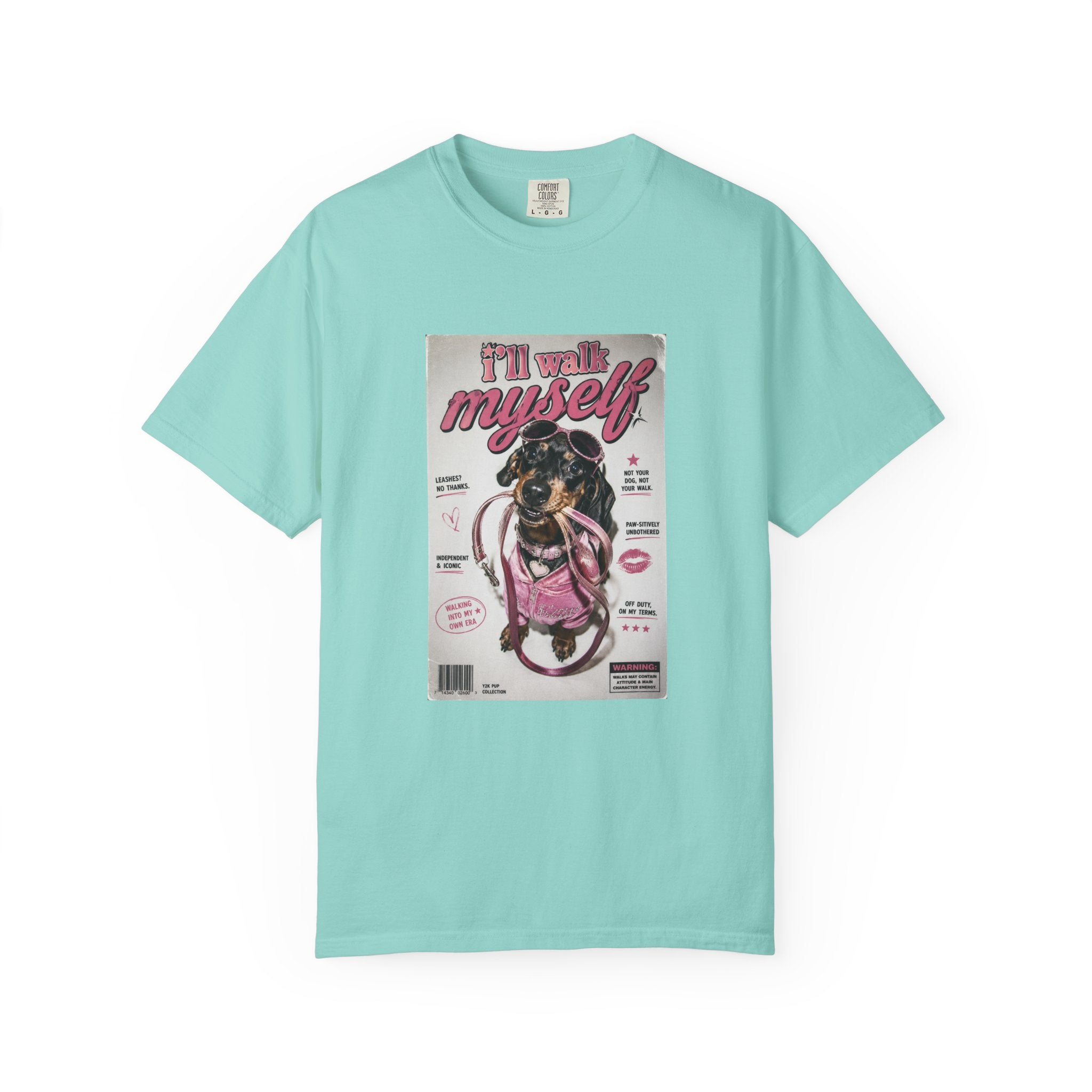 I’ll Walk Myself Dog T-Shirt — Retro Magazine Dog Design