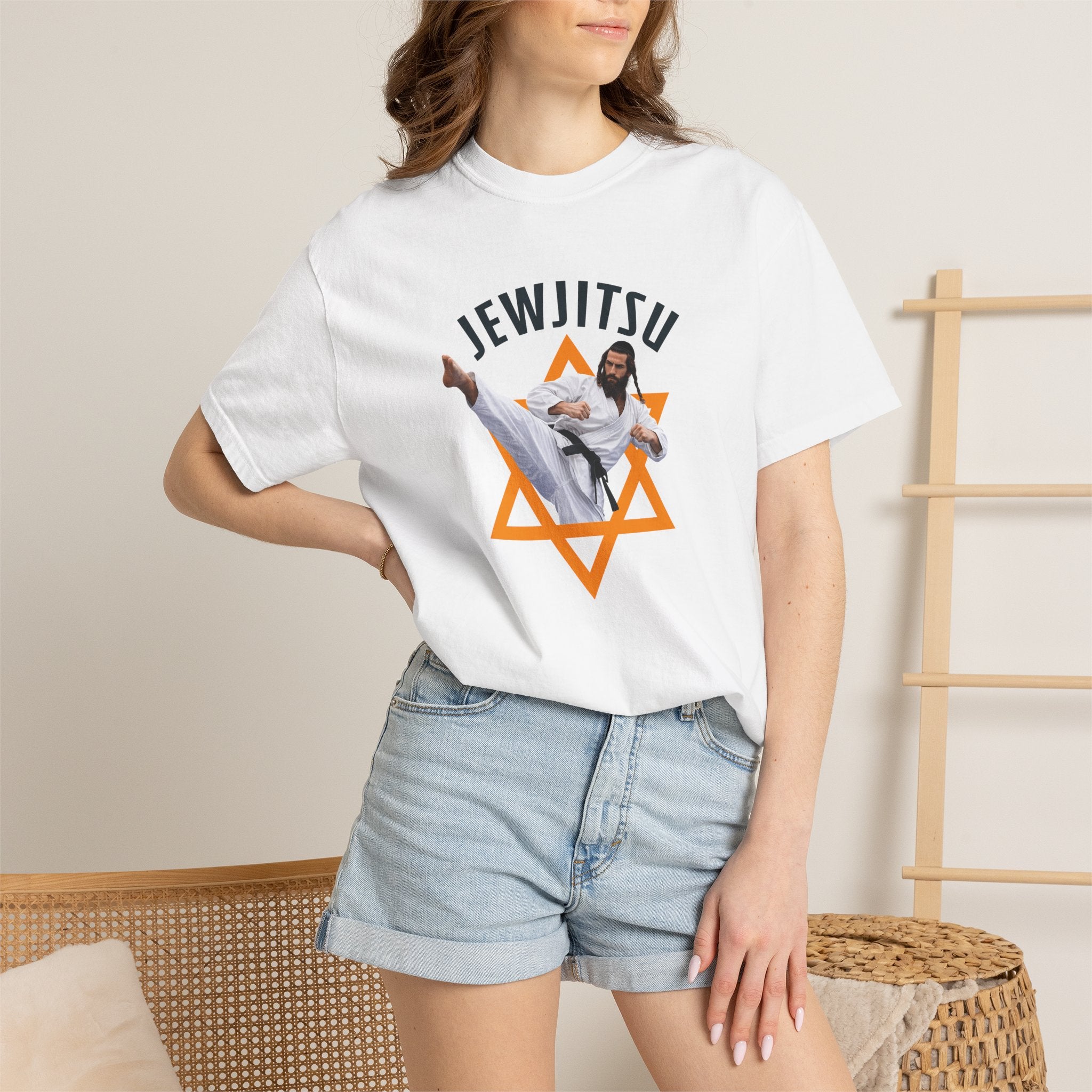 Jewjitsu Martial Arts T-Shirt — Star of David Jiu-Jitsu Design