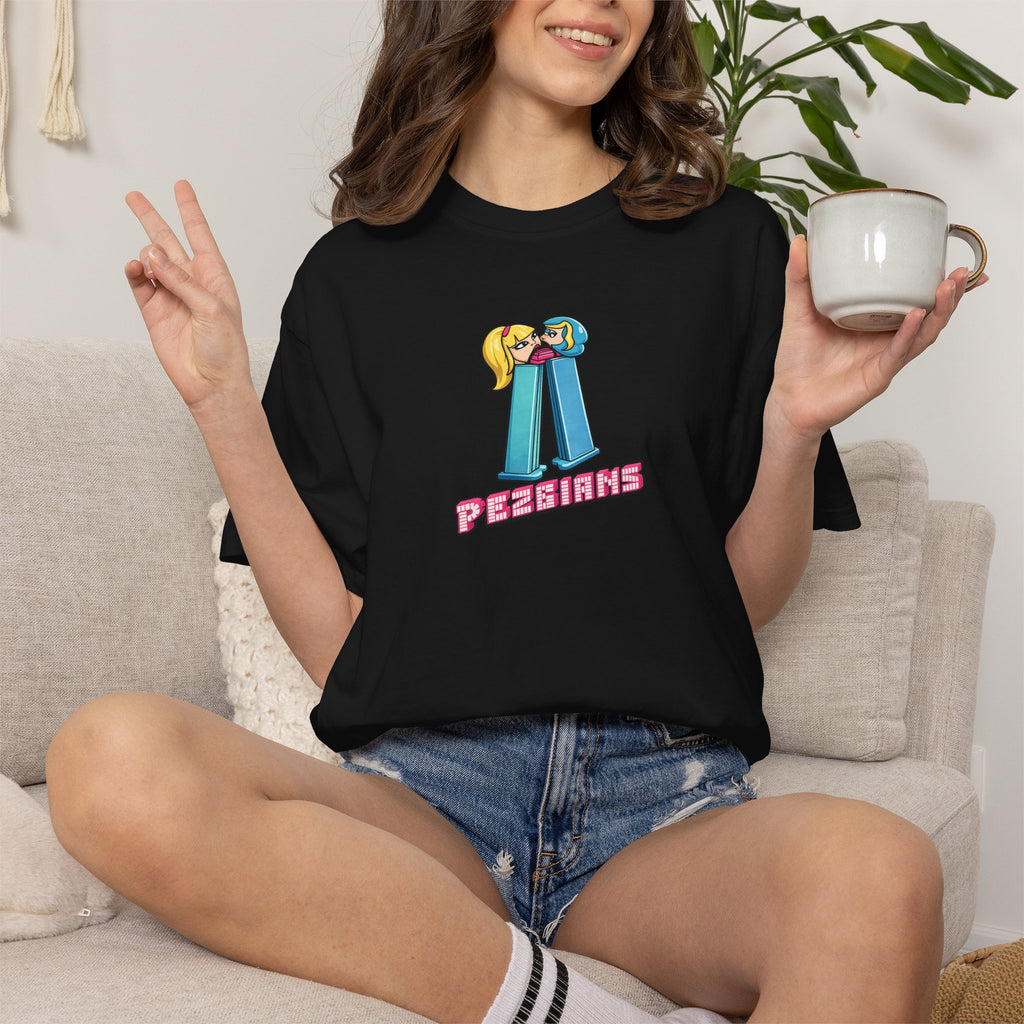 PEZBIANS - Retro Cartoon Pez-Style Graphic T-Shirt