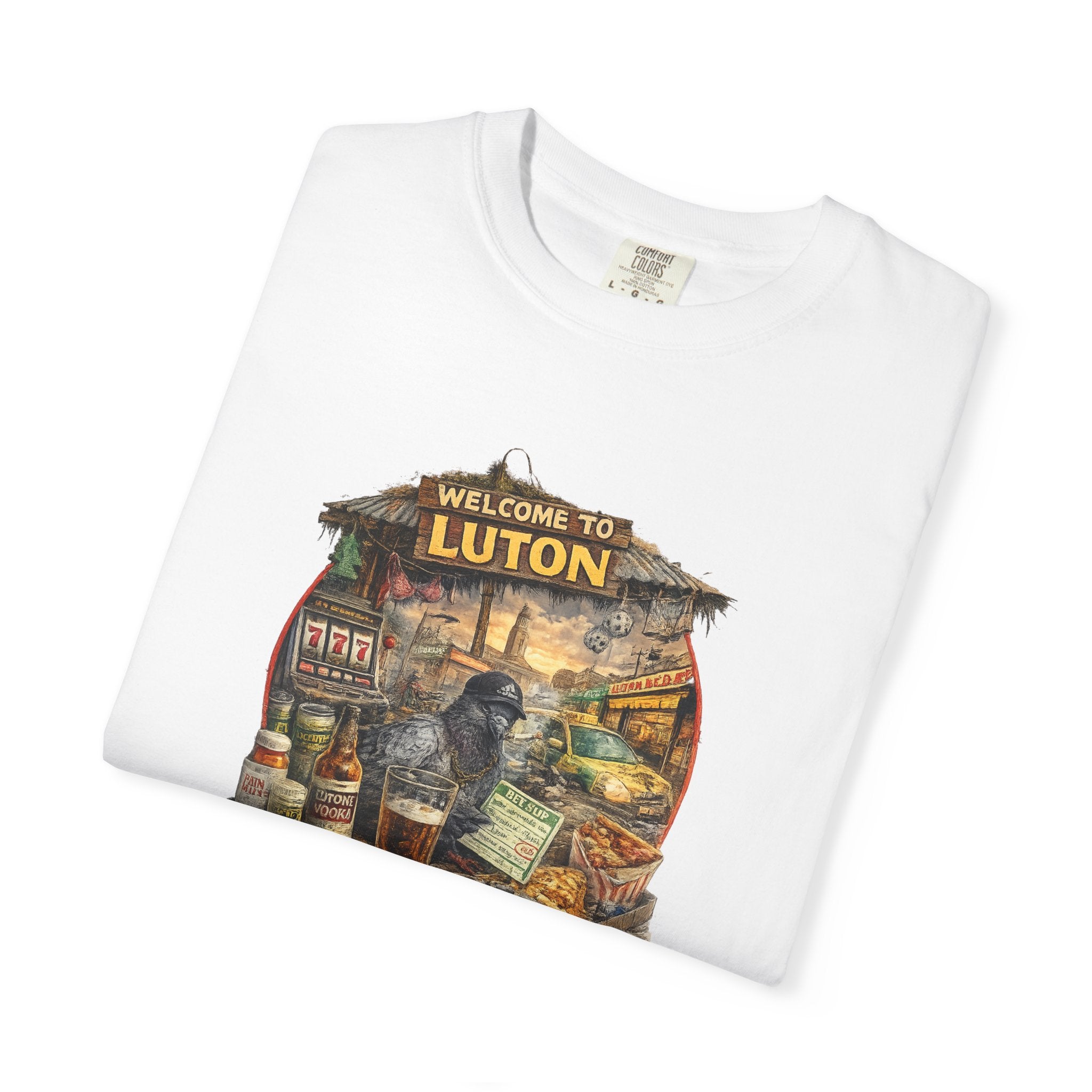Luton Vintage Vacations Travel  T-Shirt — "Welcome to Luton" Retro Market & Vacation Graphic Tee