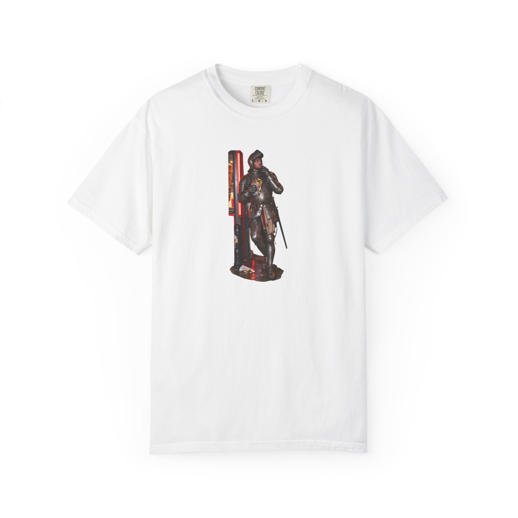 Kebab Knight Graphic Tee — Medieval Late Night T-Shirt