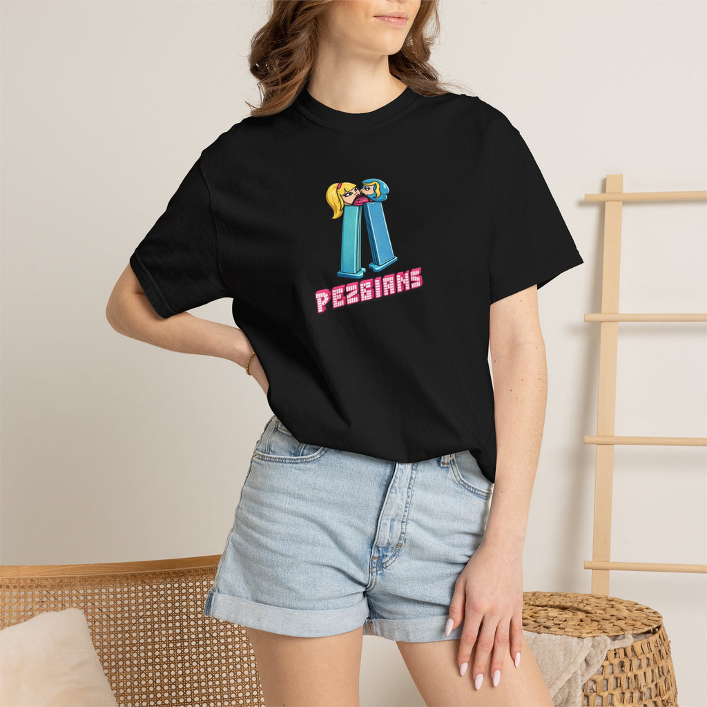 PEZBIANS - Retro Cartoon Pez-Style Graphic T-Shirt
