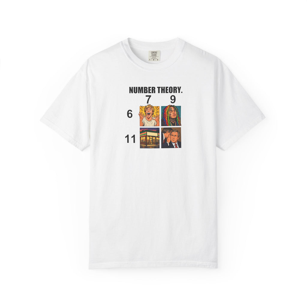 Number Theory Graphic Tee — Meme Grid T-Shirt