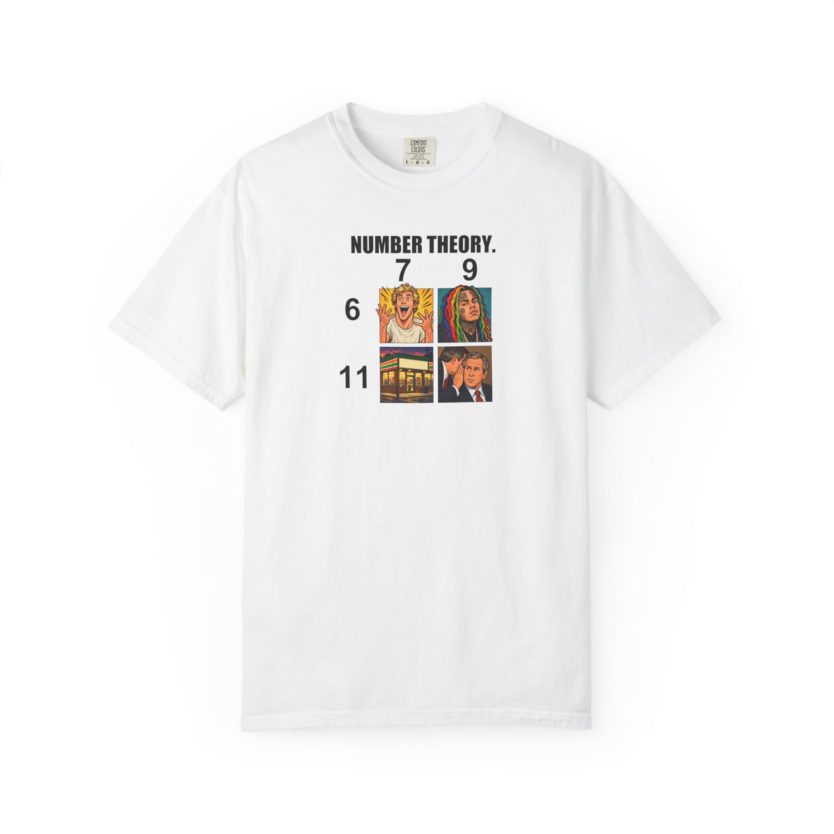 Number Theory Graphic Tee — Meme Grid T-Shirt