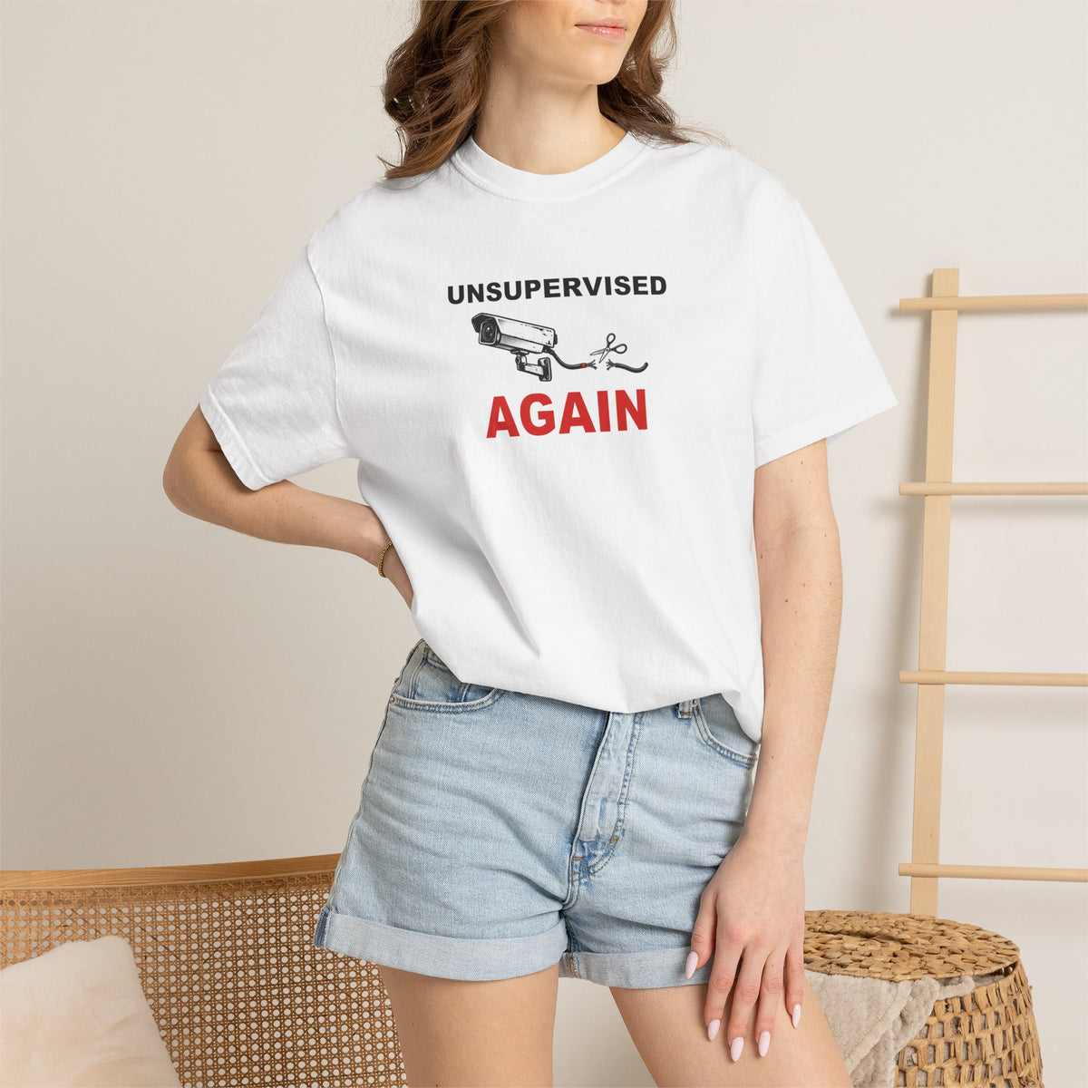 Unsupervised Again Graphic Tee — Funny Meme T-Shirt