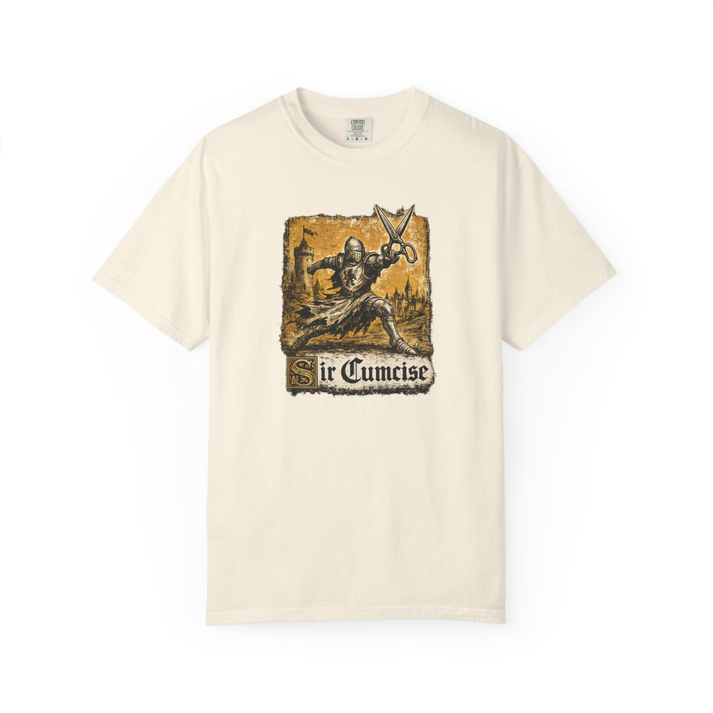 Sir Cumcise Medieval Knight Graphic T-Shirt