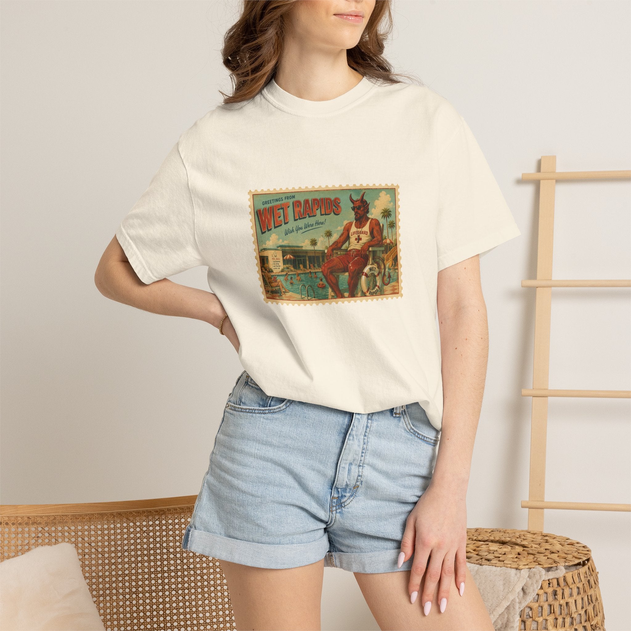 Satan Greetings From Wet Rapids - Oversized T-Shirt