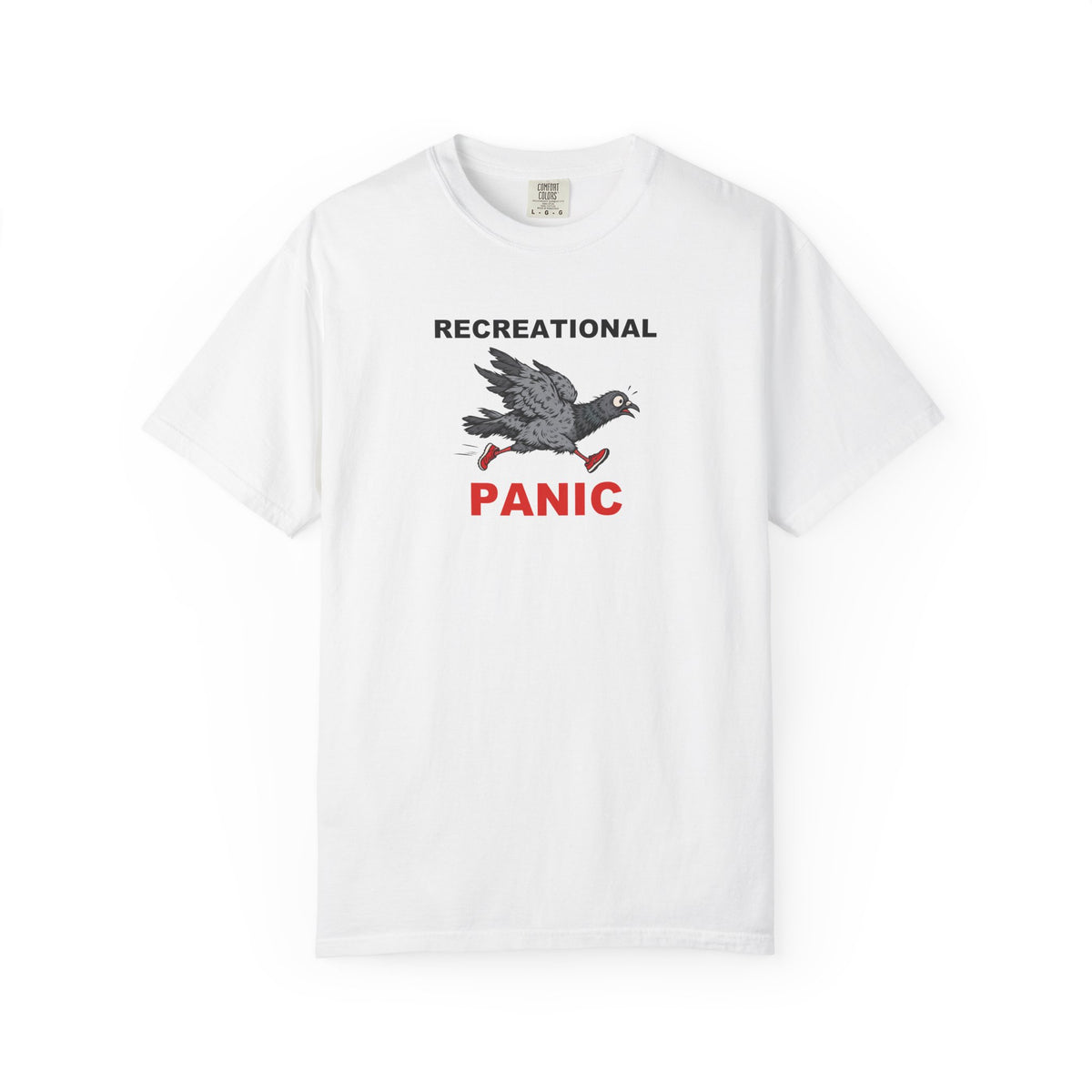 Recreational Panic Graphic Tee — Funny Pigeon T-Shirt