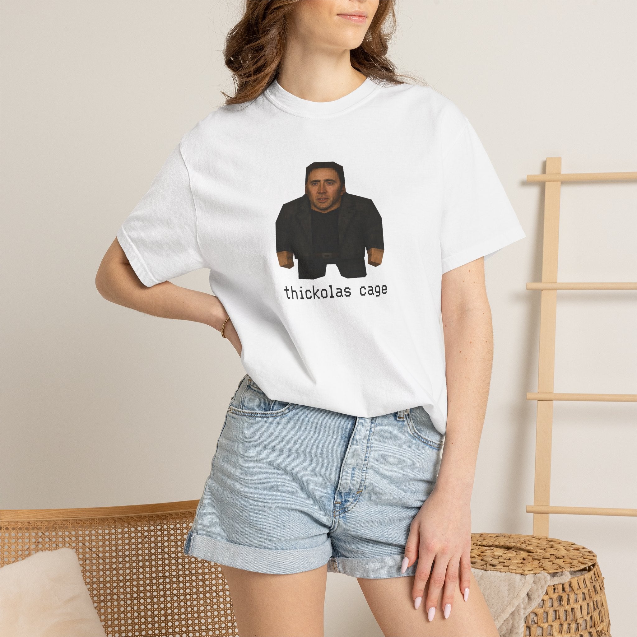 Thickolas Cage T-Shirt — Funny Nicolas Cage Meme Tee