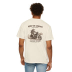 Ride 'Em Cowboy Motorcycle T-Shirt — Vintage Highway Patrol Graphic