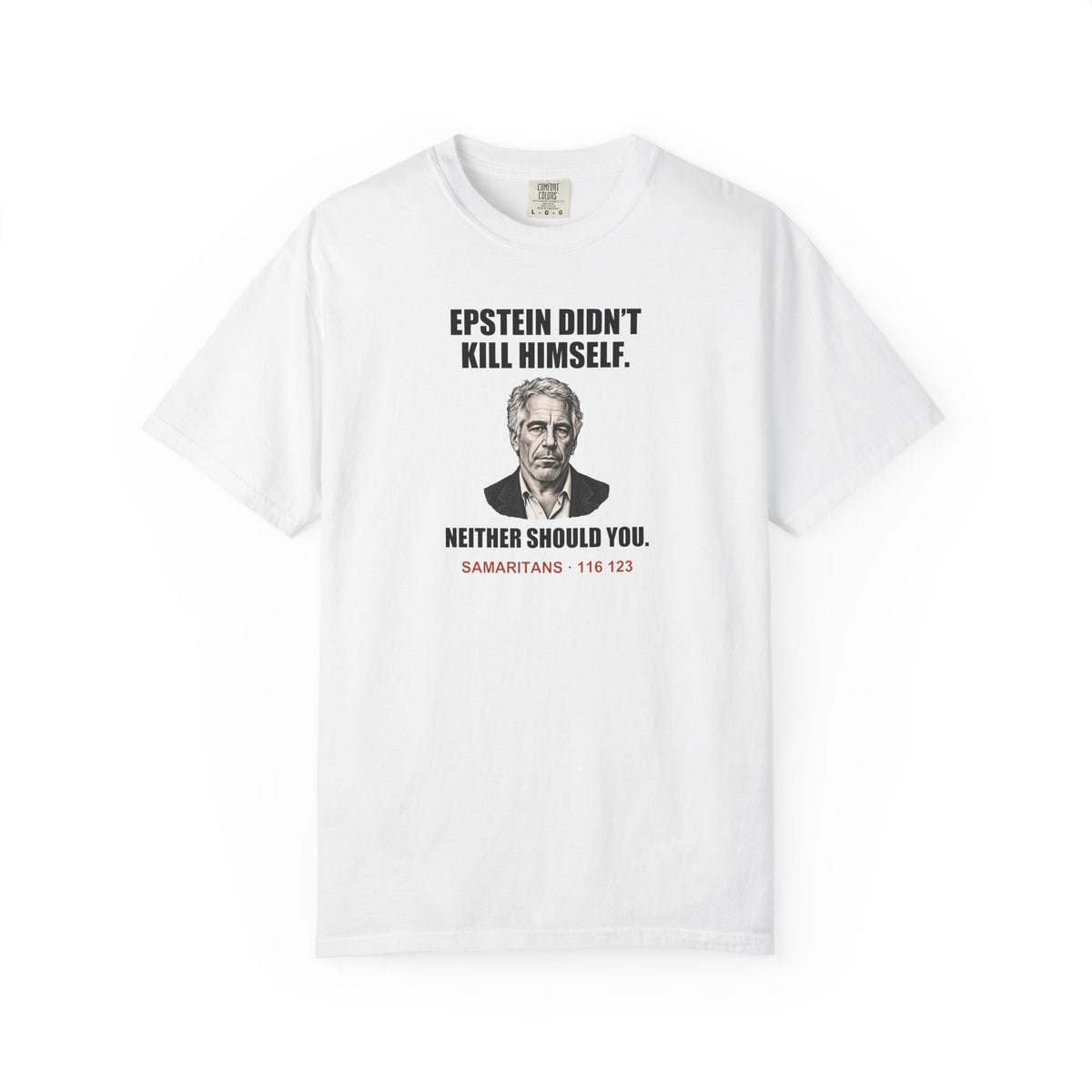 Neither Should You Graphic Tee — Dark Satire Portrait T-Shirt