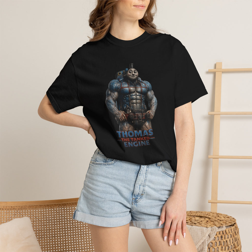 Thomas The Tanked Engine Parody Muscle Train T-Shirt