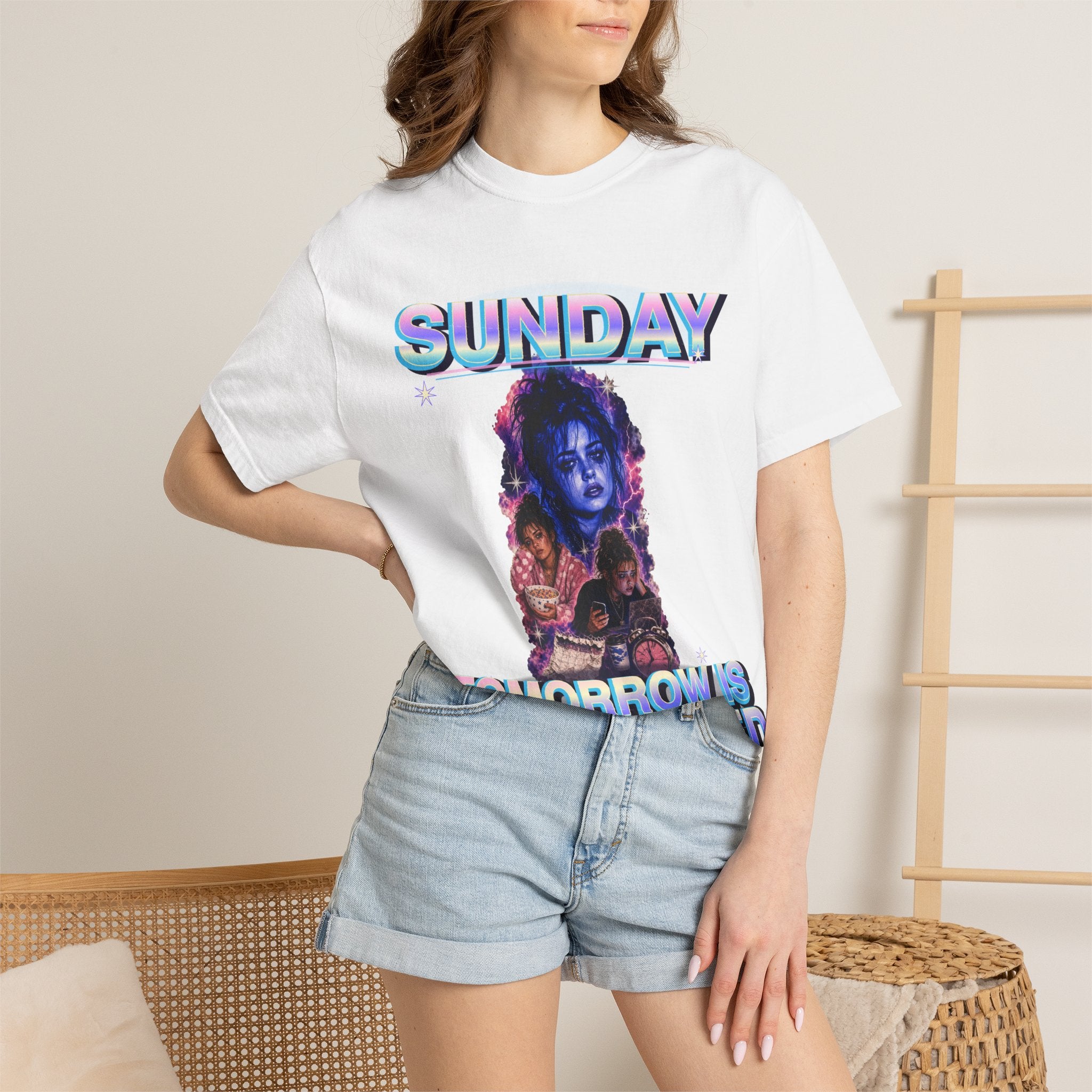 Sunday Tomorrow Is Cancelled Graphic Tee — Funny Weekend Shirt