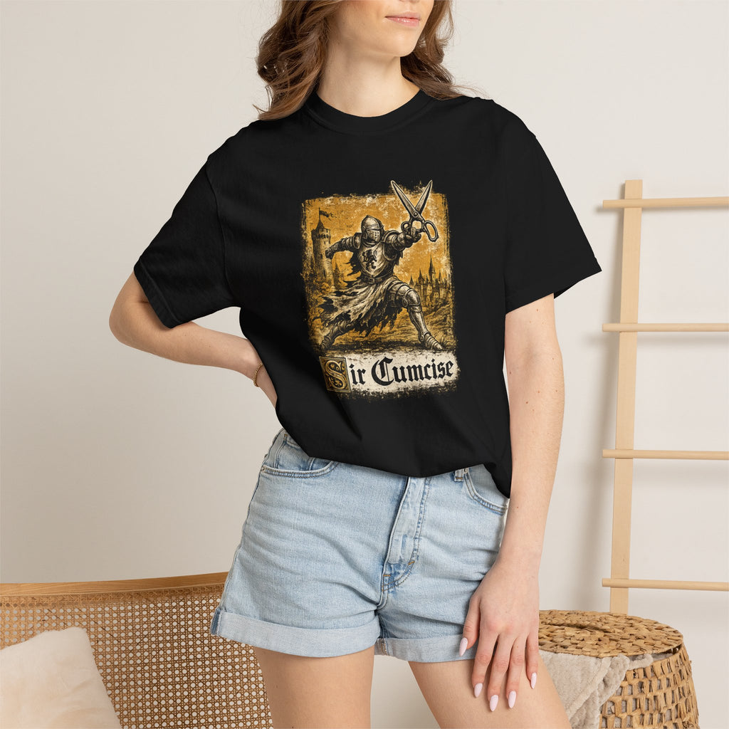 Sir Cumcise Medieval Knight Graphic T-Shirt
