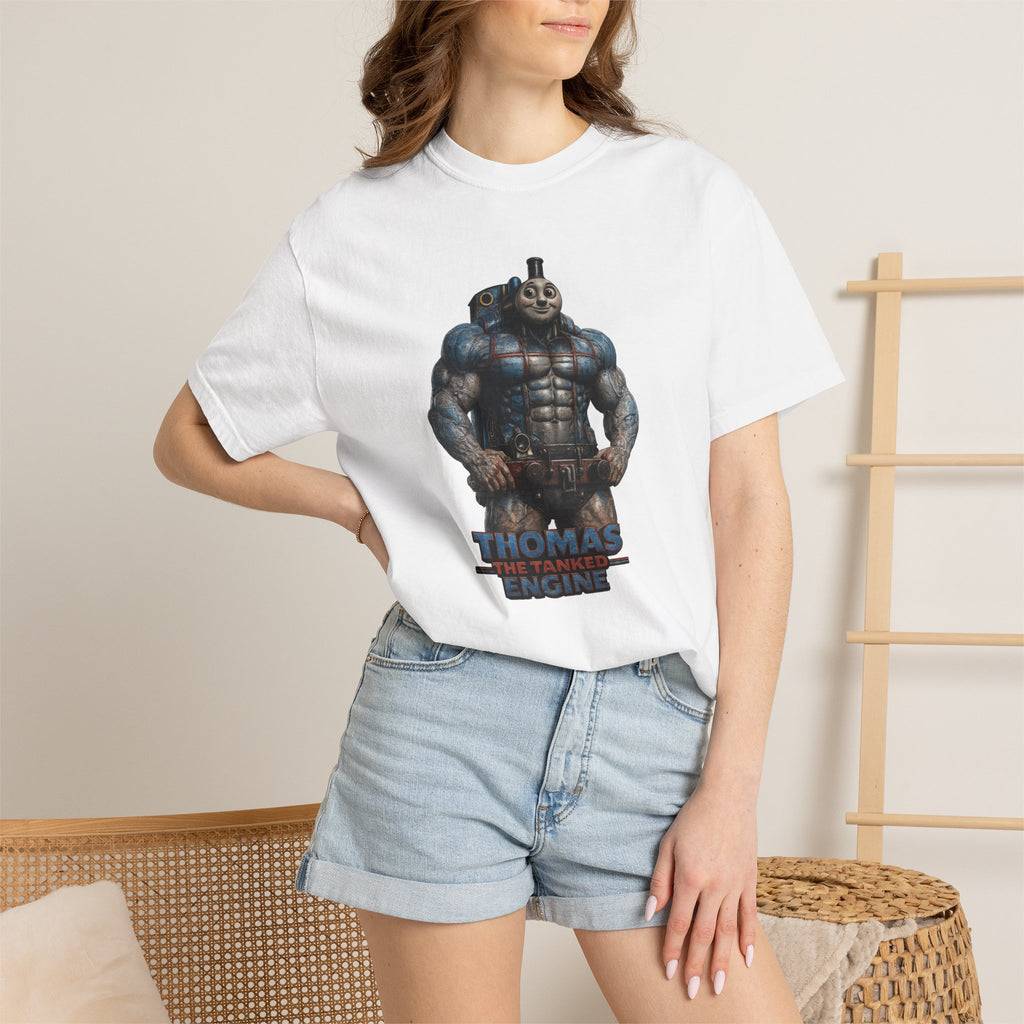 Thomas The Tanked Engine Parody Muscle Train T-Shirt