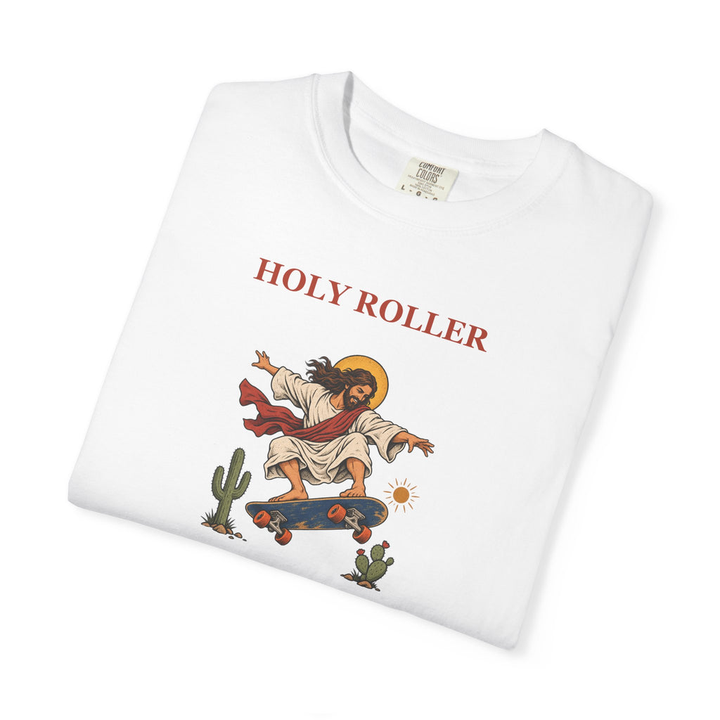 Holy Roller Graphic Tee — Skateboarding Jesus T-Shirt