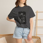 Biker Shark Boxing Monkey - Funny Oversized T-Shirt