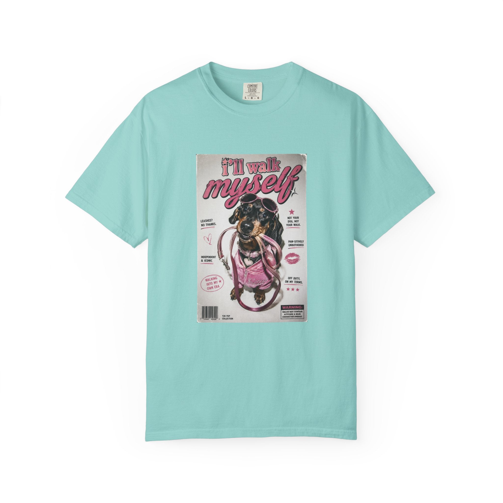 I’ll Walk Myself Dog T-Shirt — Retro Magazine Dog Design