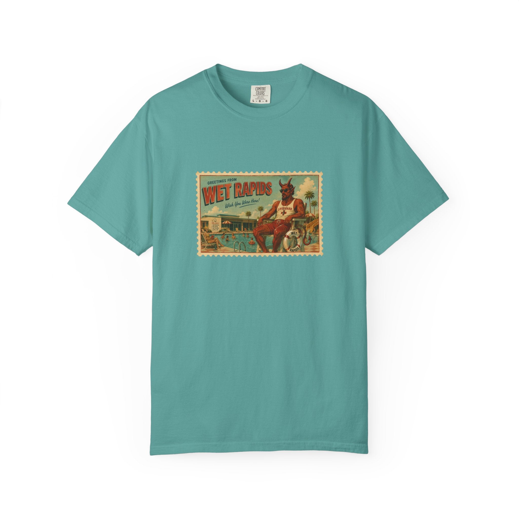 Satan Greetings From Wet Rapids - Oversized T-Shirt
