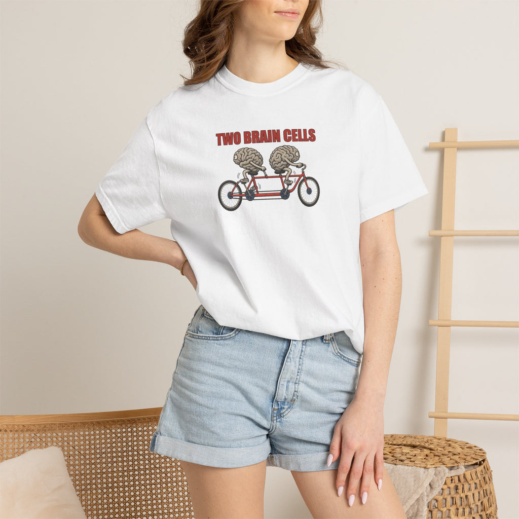 Two Brain Cells Graphic Tee — Funny Friendship Gift T-Shirt