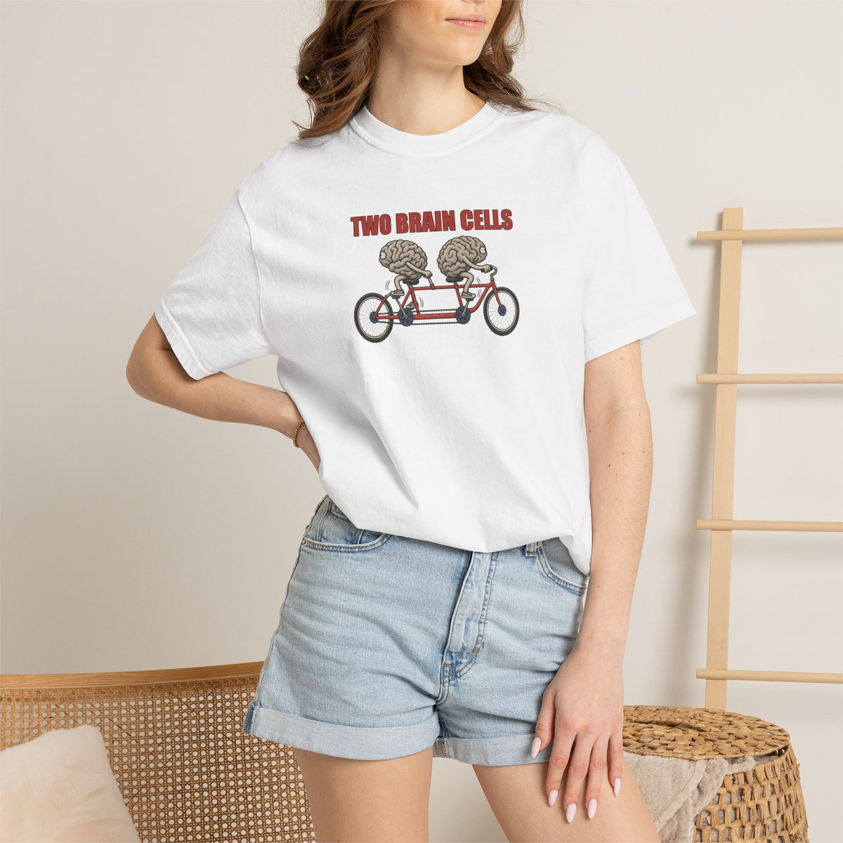 Two Brain Cells Graphic Tee — Funny Friendship Gift T-Shirt