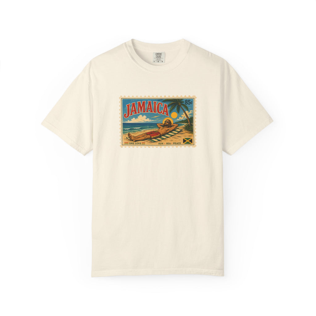 Jesus Vintage Postcard Oversized Boxy T-Shirt