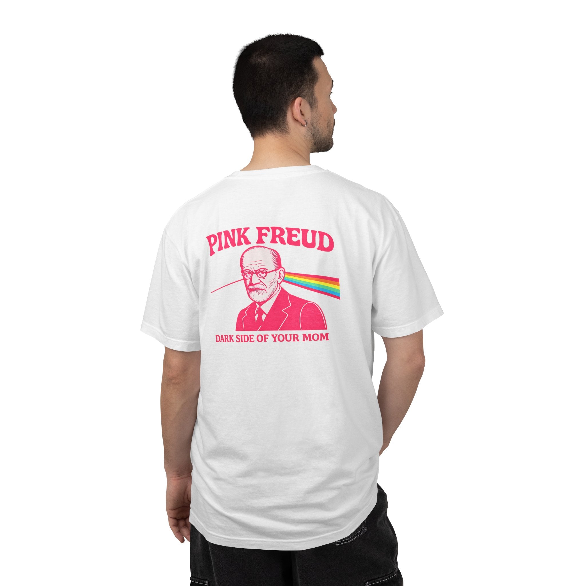 T-Shirt — "Pink Freud: Dark Side of Your Mom" Graphic Tee