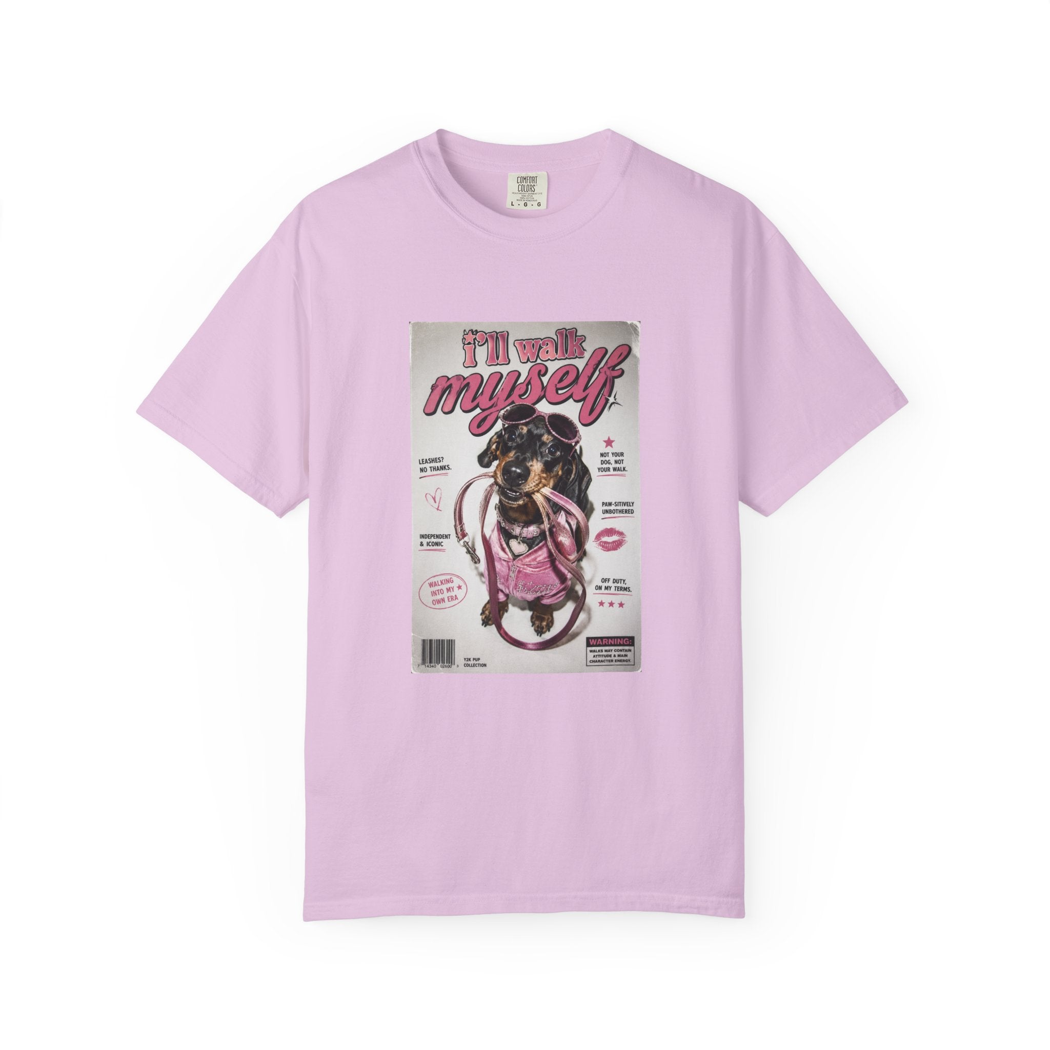 I’ll Walk Myself Dog T-Shirt — Retro Magazine Dog Design
